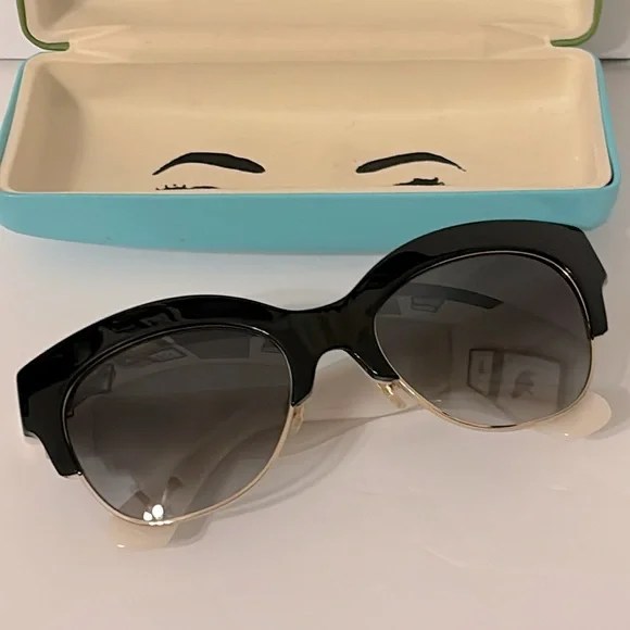 Kate Spade Nikki/S 0RRK Sunglasses Black White - Picture 7 of 8
